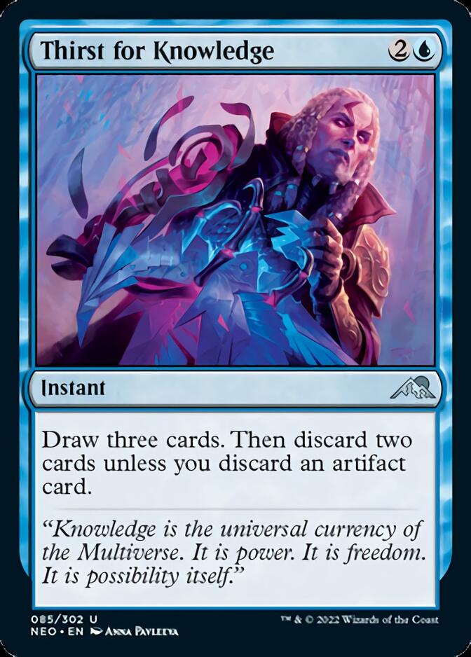 Thirst for Knowledge [Kamigawa: Neon Dynasty] | Card Merchant Takapuna