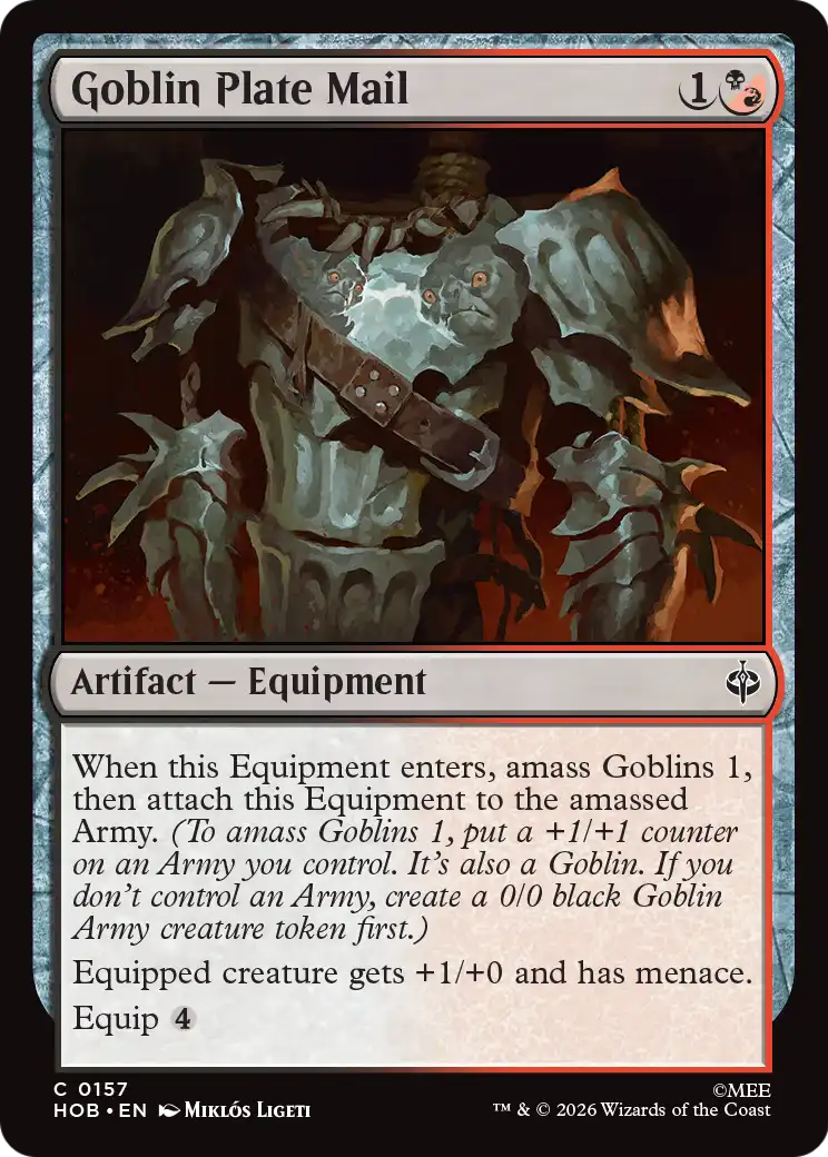Goblin Plate Mail [The Hobbit] | Card Merchant Takapuna