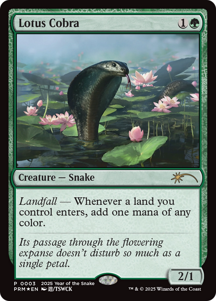 Lotus Cobra (Year of the Snake 2025) [Standard Showdown Promos] | Card Merchant Takapuna