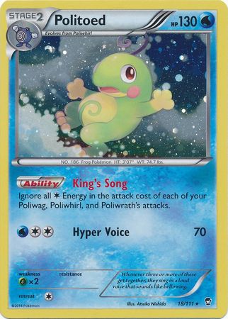 Politoed (18/111) (Cosmos Holo) [XY: Furious Fists] | Card Merchant Takapuna