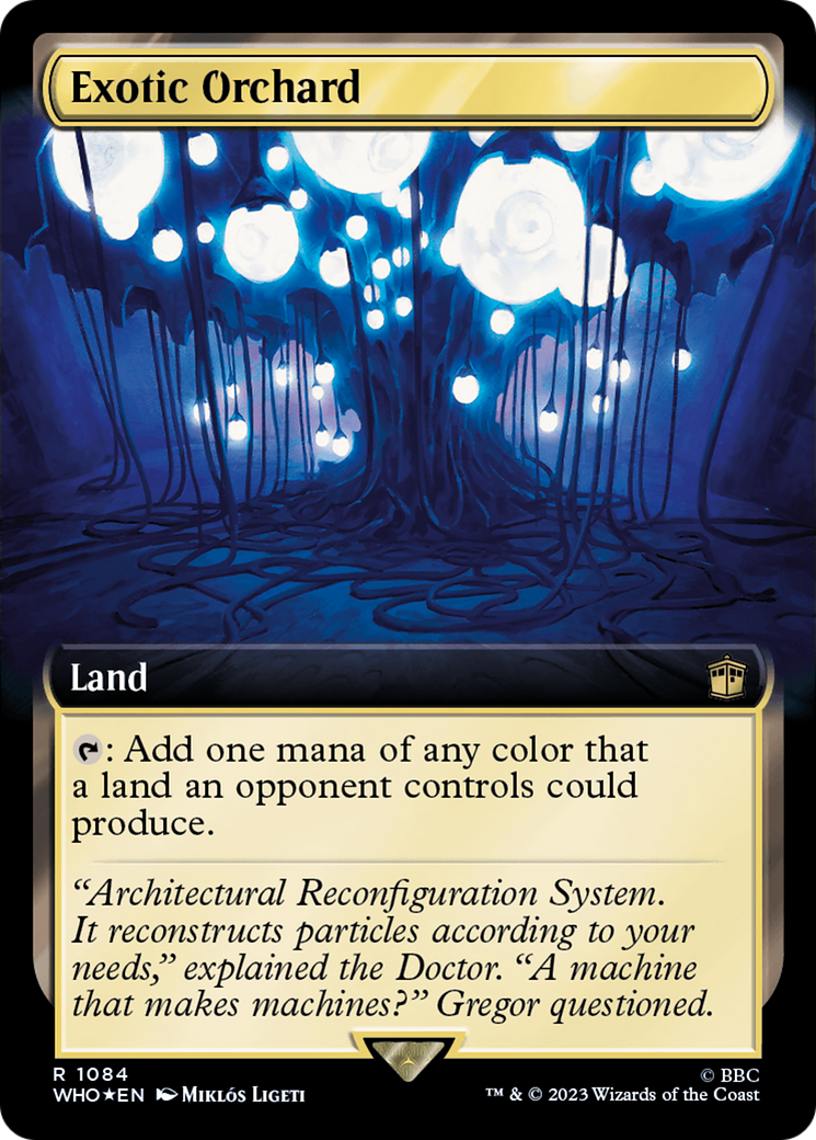Exotic Orchard (Extended Art) (Surge Foil) [Doctor Who] | Card Merchant Takapuna