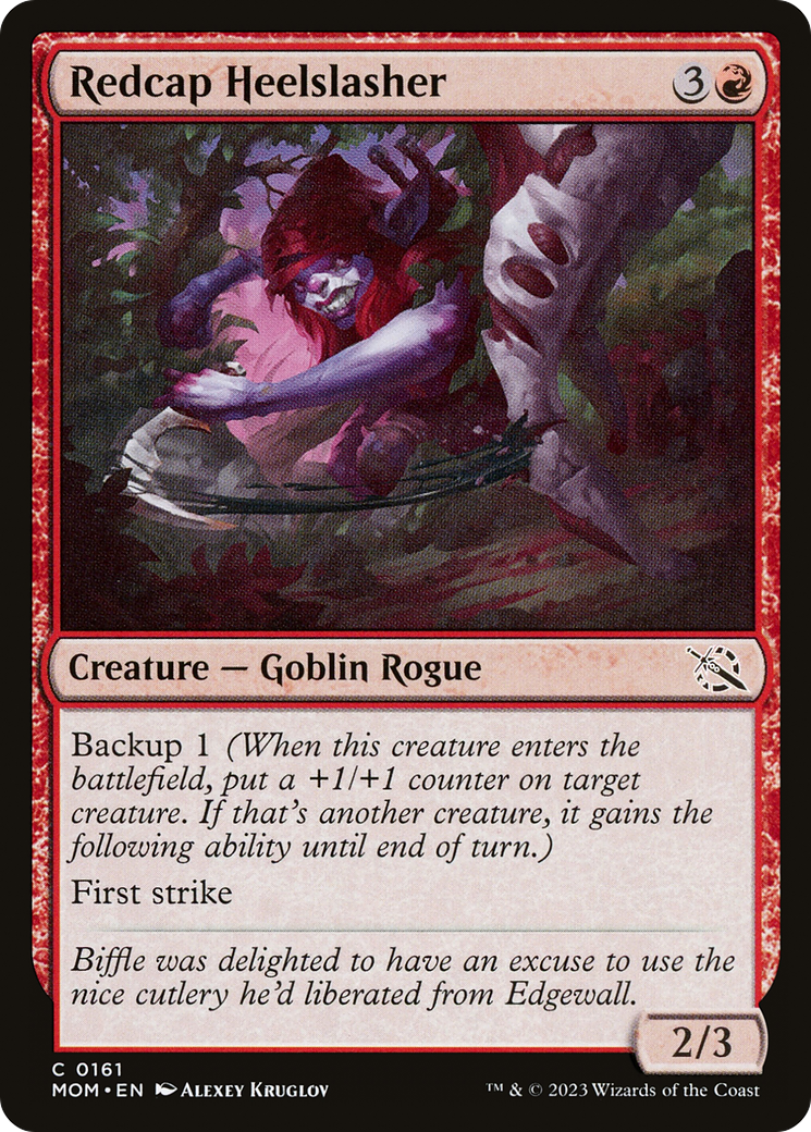 Redcap Heelslasher [March of the Machine] | Card Merchant Takapuna