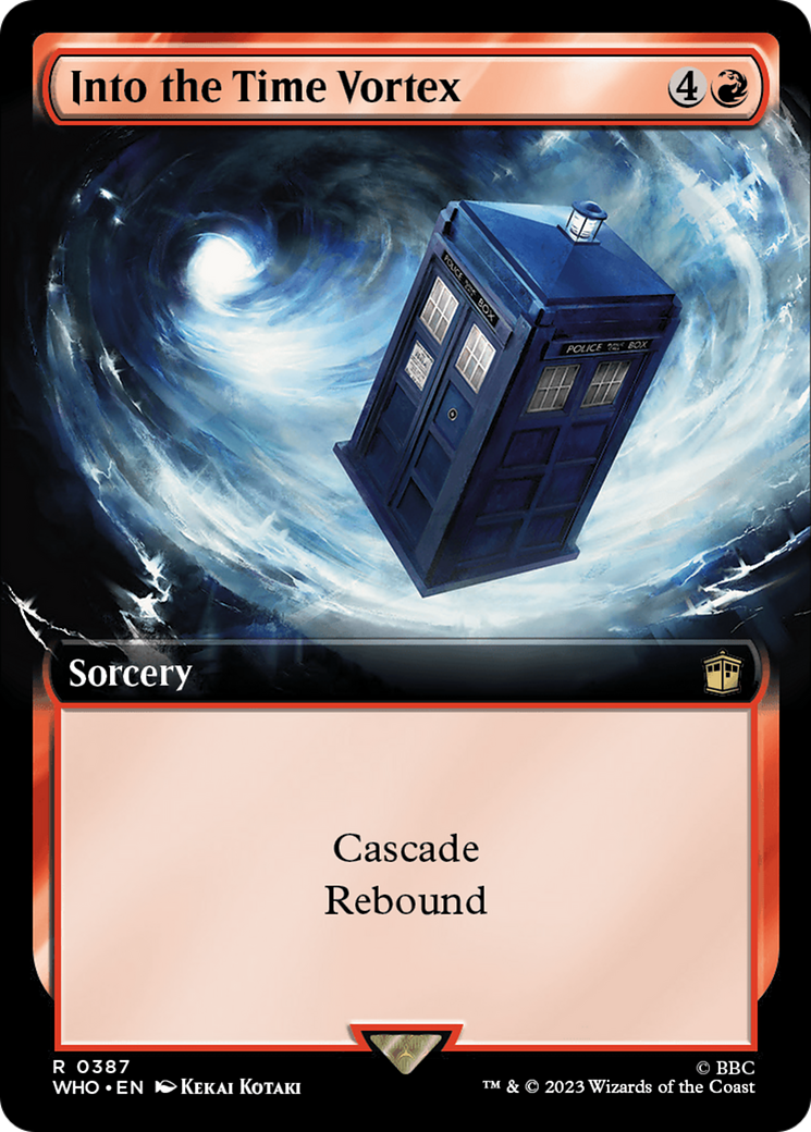 Into the Time Vortex (Extended Art) [Doctor Who] | Card Merchant Takapuna