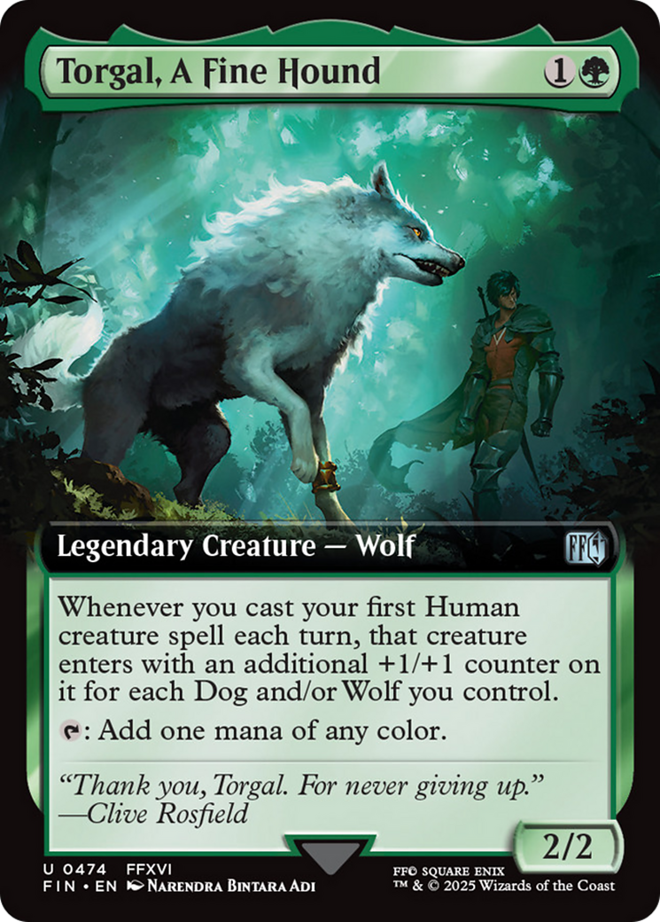Torgal, A Fine Hound (Extended Art) [FINAL FANTASY] | Card Merchant Takapuna