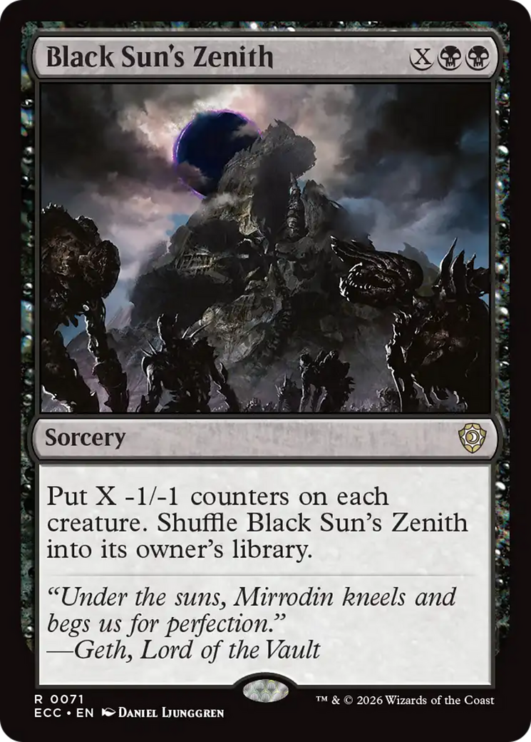 Black Sun's Zenith [Lorwyn Eclipsed Commander] | Card Merchant Takapuna