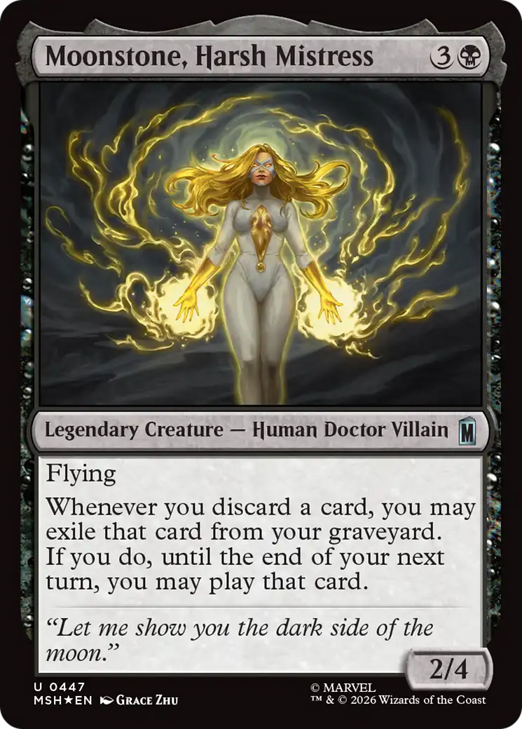 Moonstone, Harsh Mistress (Surge Foil) [Marvel Super Heroes] | Card Merchant Takapuna