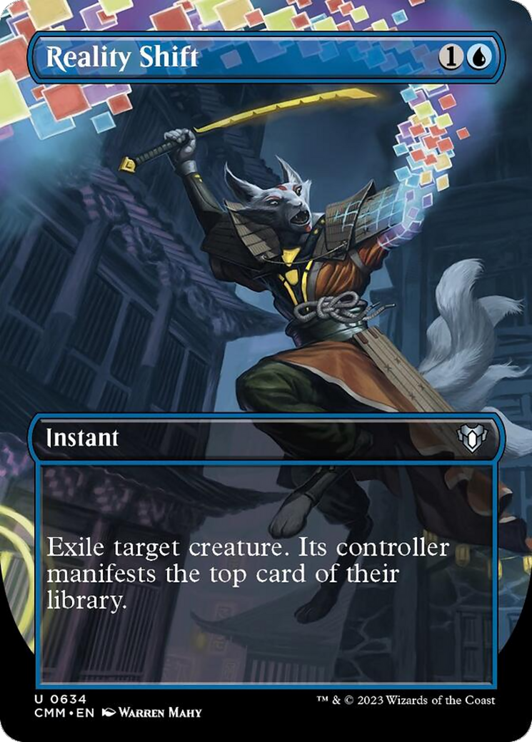 Reality Shift (Borderless Alternate Art) [Commander Masters] | Card Merchant Takapuna