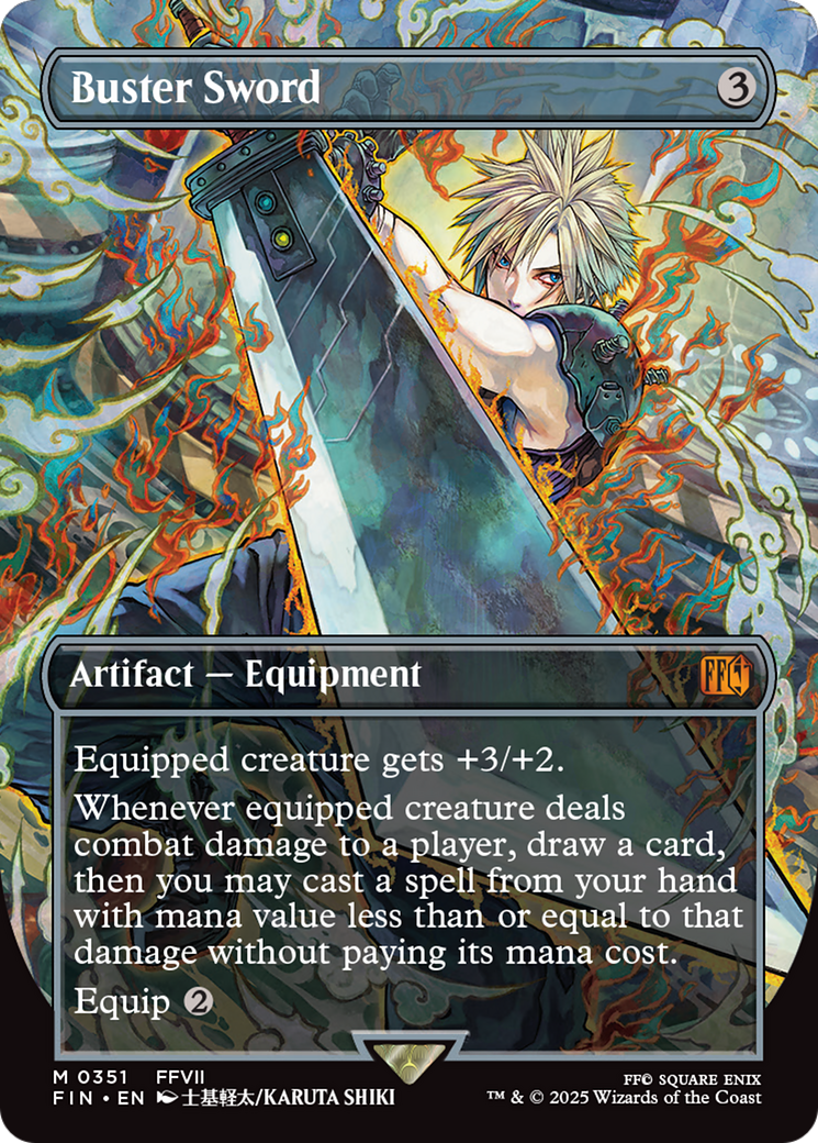 Buster Sword (Borderless) [FINAL FANTASY] | Card Merchant Takapuna