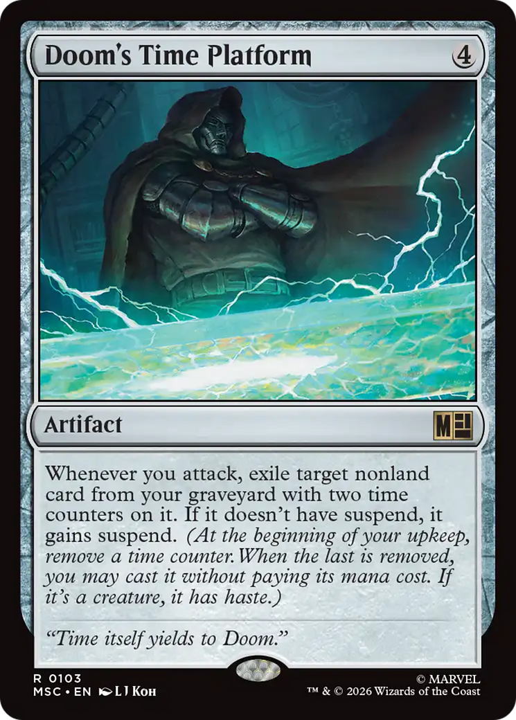Doom's Time Platform (Surge Foil) [Marvel Super Heroes Commander] | Card Merchant Takapuna
