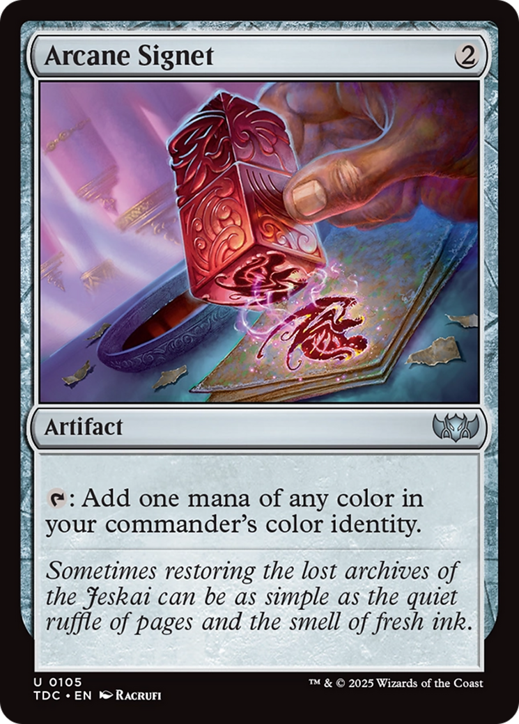 Arcane Signet [Tarkir: Dragonstorm Commander] | Card Merchant Takapuna