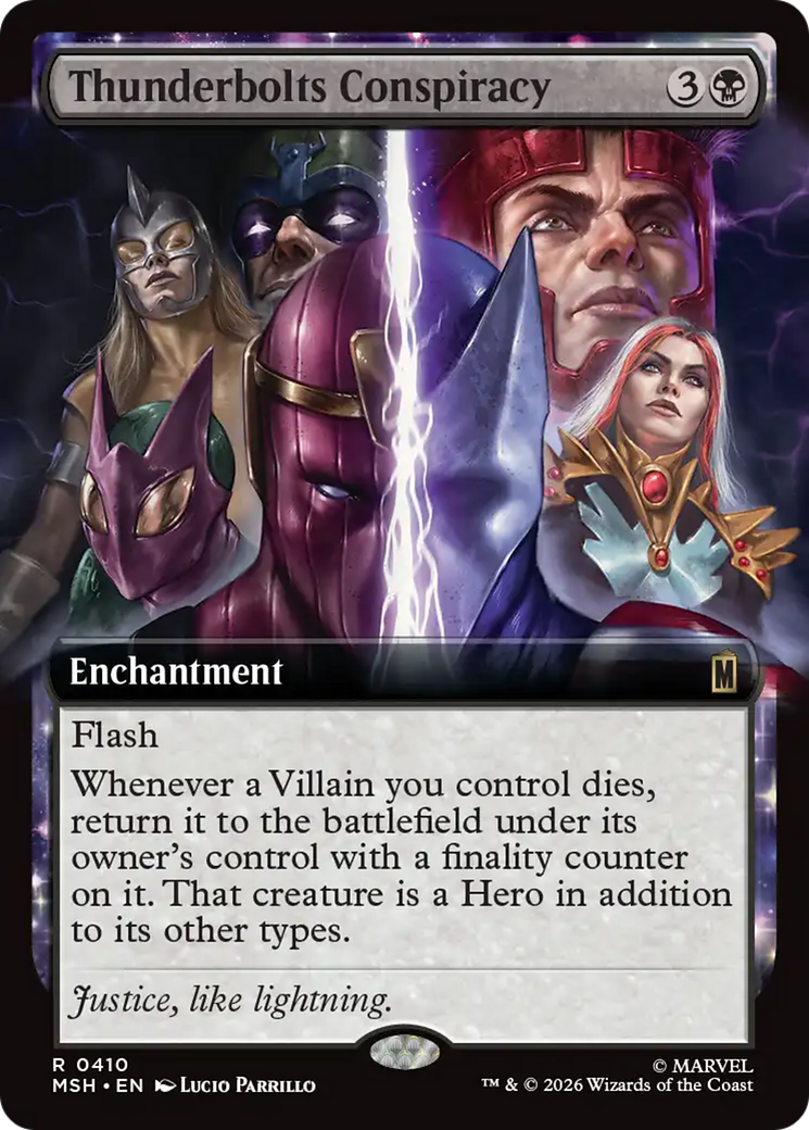 Thunderbolts Conspiracy (Extended Art) [Marvel Super Heroes] | Card Merchant Takapuna