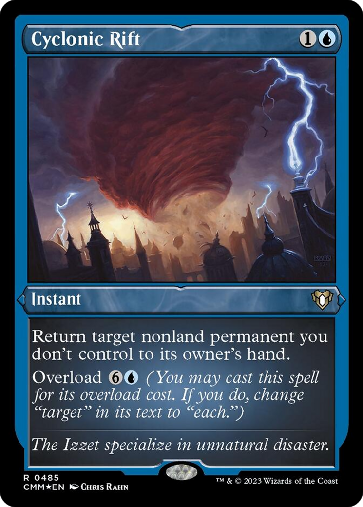 Cyclonic Rift (Foil Etched) [Commander Masters] | Card Merchant Takapuna