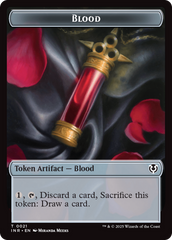 Zombie (0010) // Blood Double-Sided Token [Innistrad Remastered Tokens] | Card Merchant Takapuna