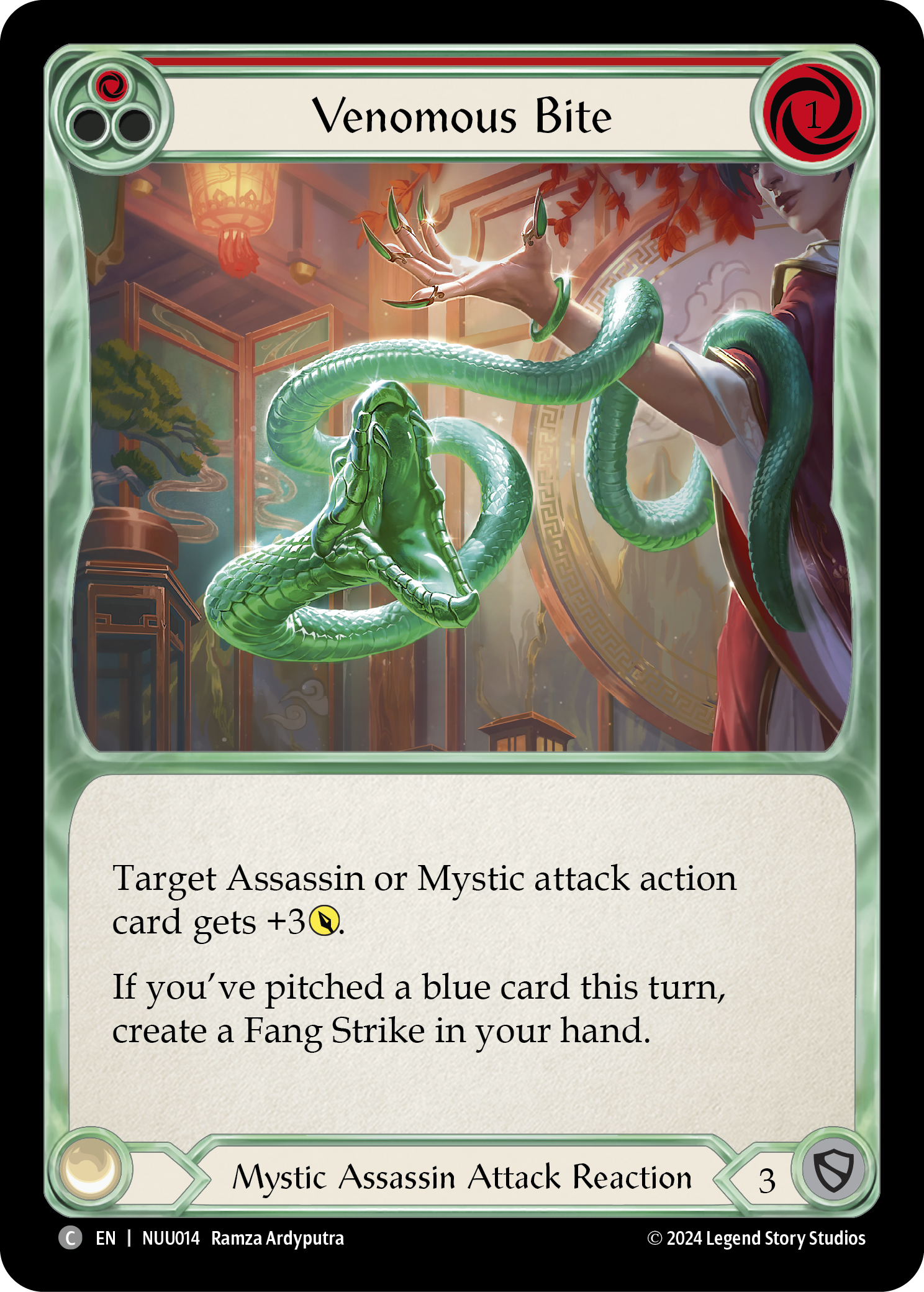 Venomous Bite [NUU014] (Part the Mistveil Nuu Blitz Deck) | Card Merchant Takapuna