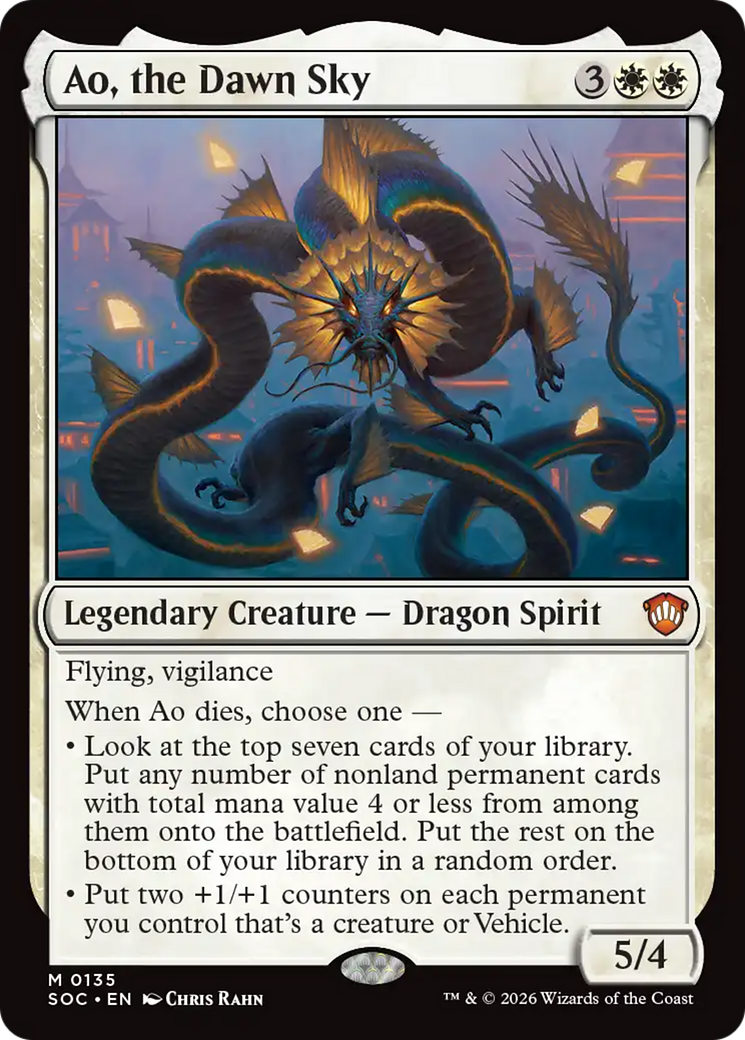 Ao, the Dawn Sky [Secrets of Strixhaven Commander] | Card Merchant Takapuna