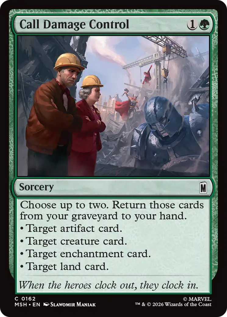 Call Damage Control [Marvel Super Heroes] | Card Merchant Takapuna