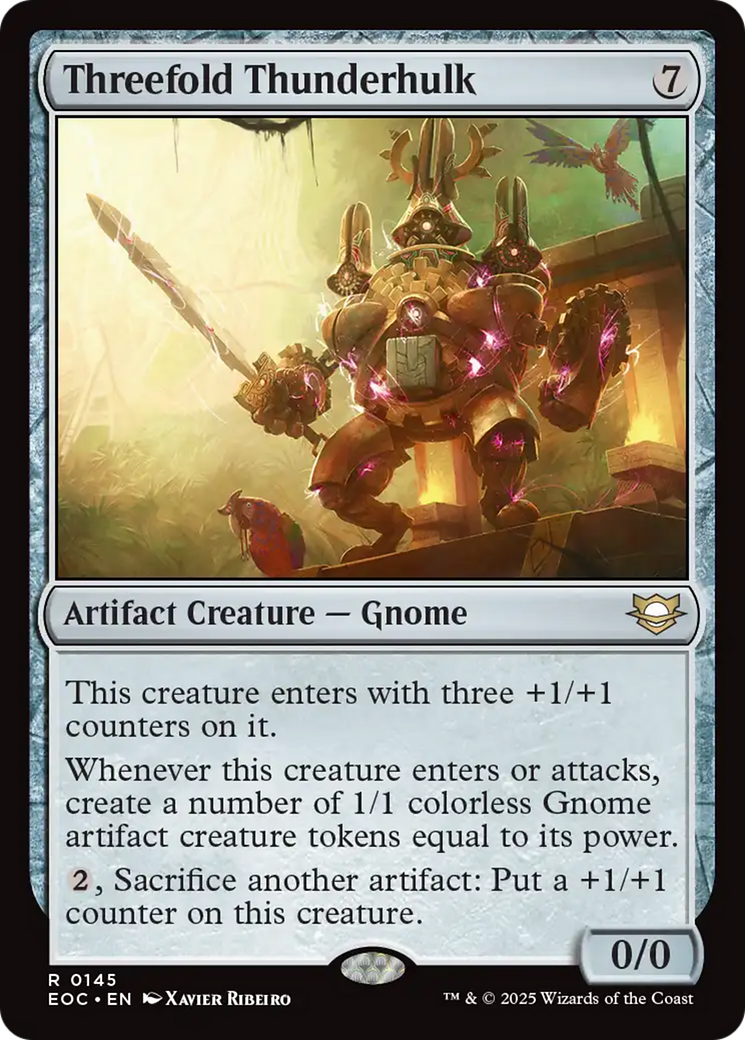 Threefold Thunderhulk [Edge of Eternities Commander] | Card Merchant Takapuna