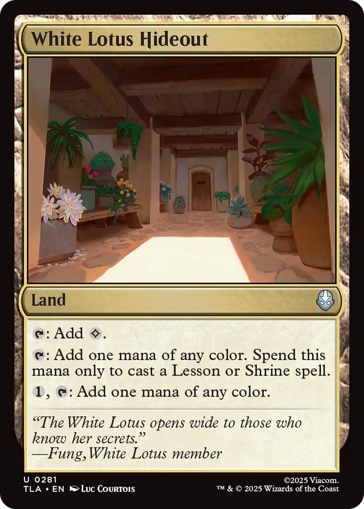 White Lotus Hideout [Avatar: The Last Airbender] | Card Merchant Takapuna