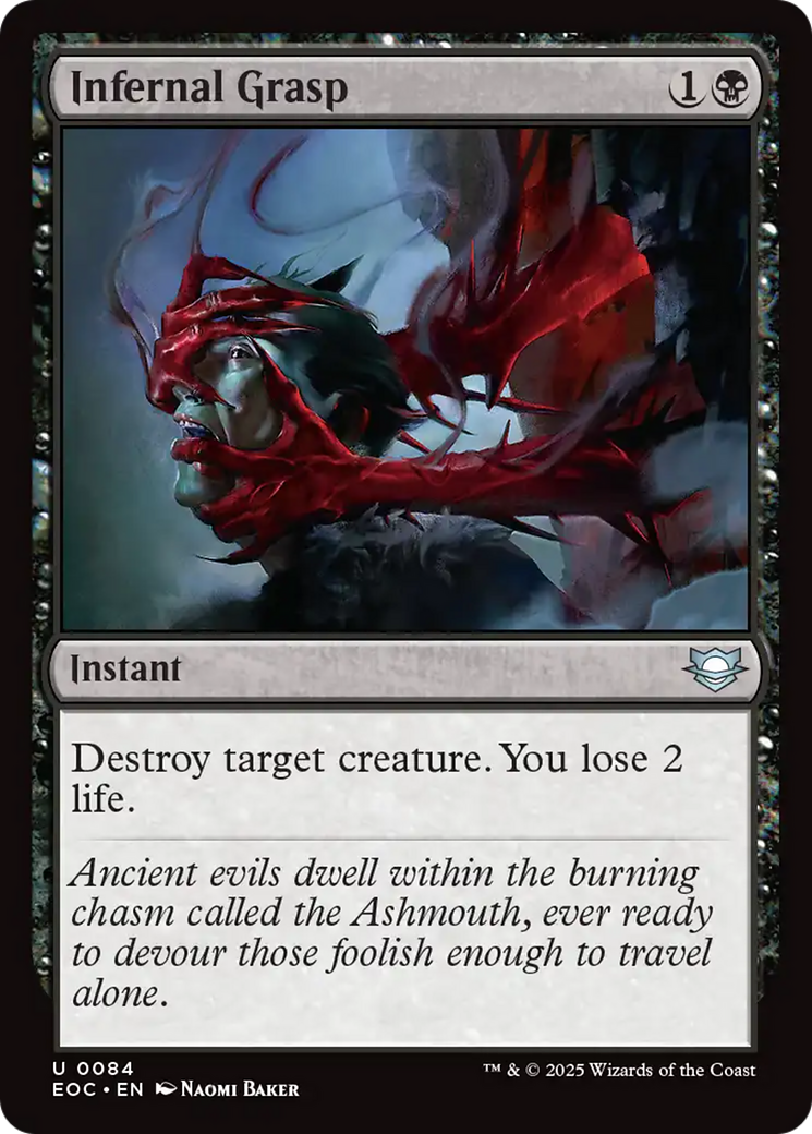 Infernal Grasp [Edge of Eternities Commander] | Card Merchant Takapuna