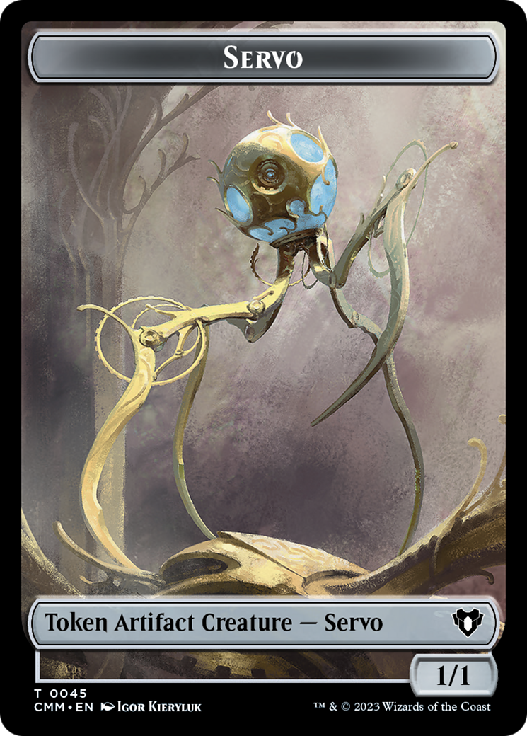 Soldier // Servo Double-Sided Token [Commander Masters Tokens] | Card Merchant Takapuna