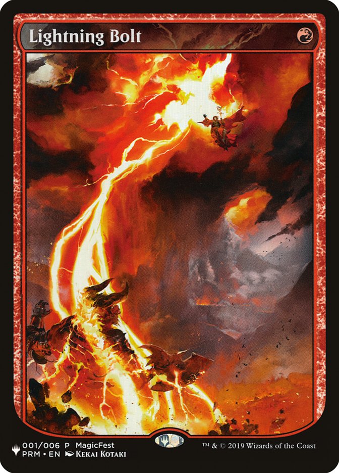 Lightning Bolt (001/006) [The List] | Card Merchant Takapuna