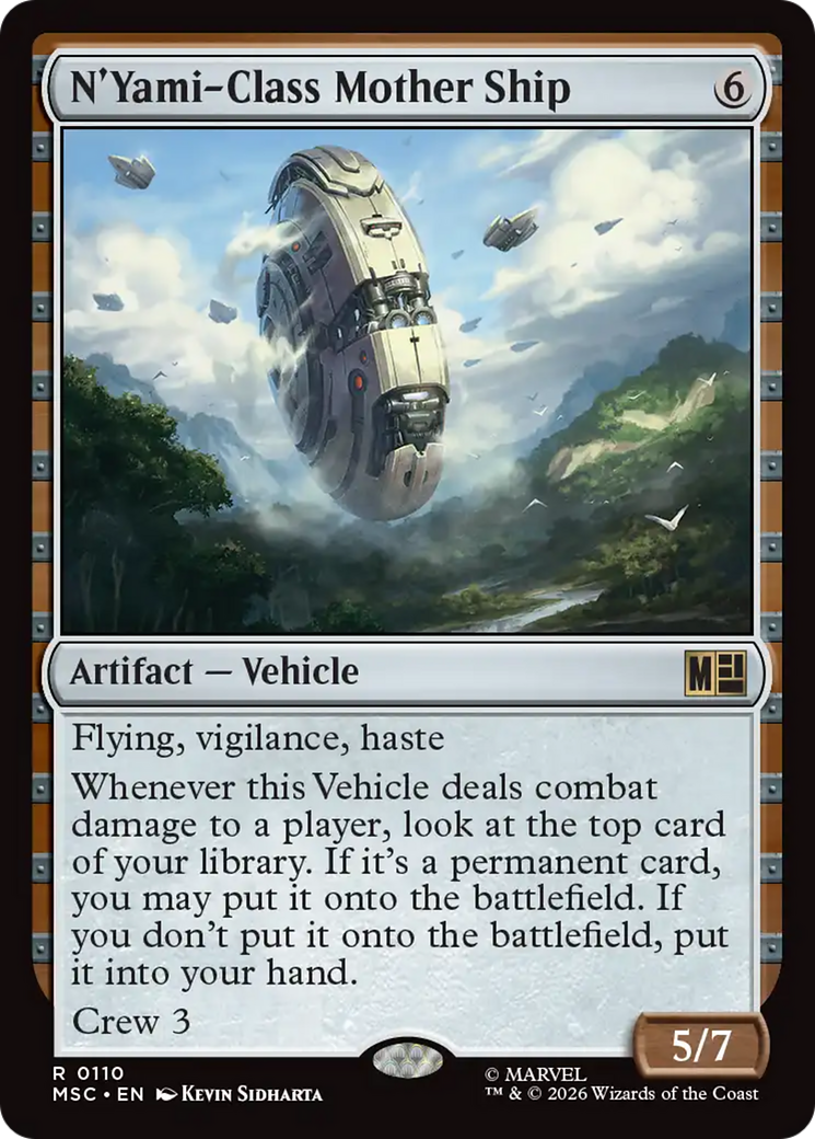 N'Yami-Class Mother Ship (Surge Foil) [Marvel Super Heroes Commander] | Card Merchant Takapuna