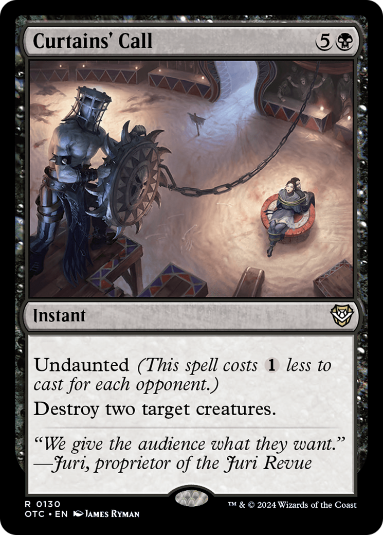 Curtains' Call [Outlaws of Thunder Junction Commander] | Card Merchant Takapuna