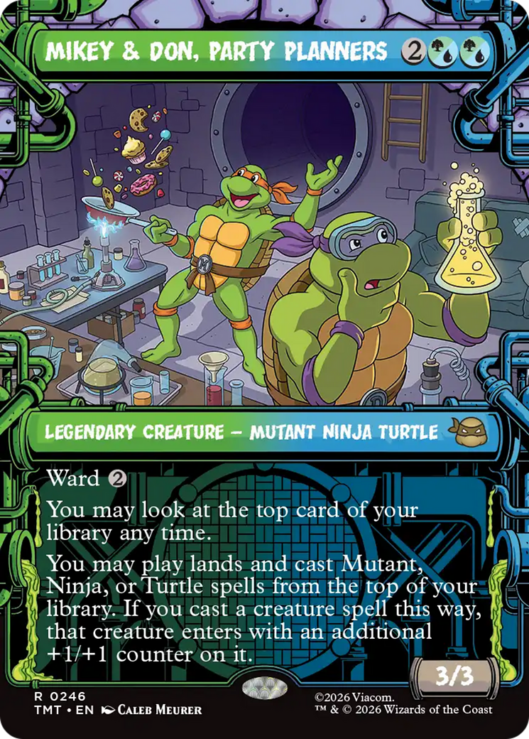 Mikey & Don, Party Planners (Showcase) [Teenage Mutant Ninja Turtles] | Card Merchant Takapuna