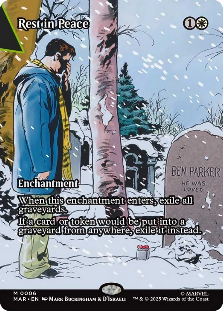 Rest in Peace (Borderless) [Marvel's Spider-Man: Eternal-Legal] | Card Merchant Takapuna