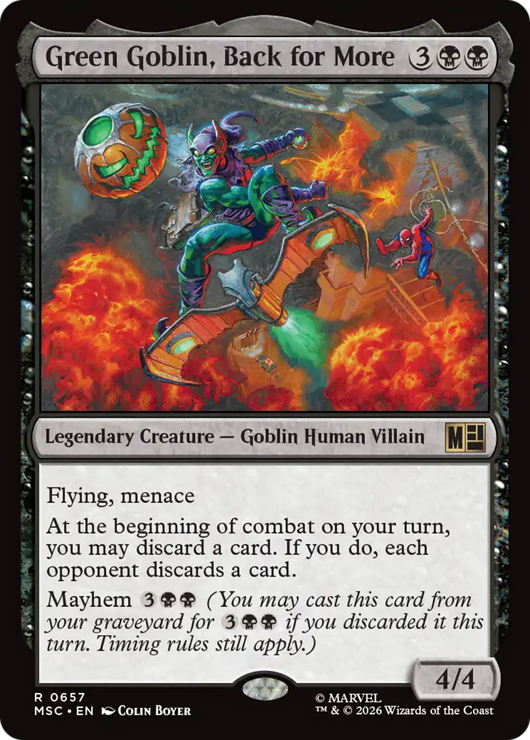 Green Goblin, Back for More [Marvel Super Heroes Commander] | Card Merchant Takapuna