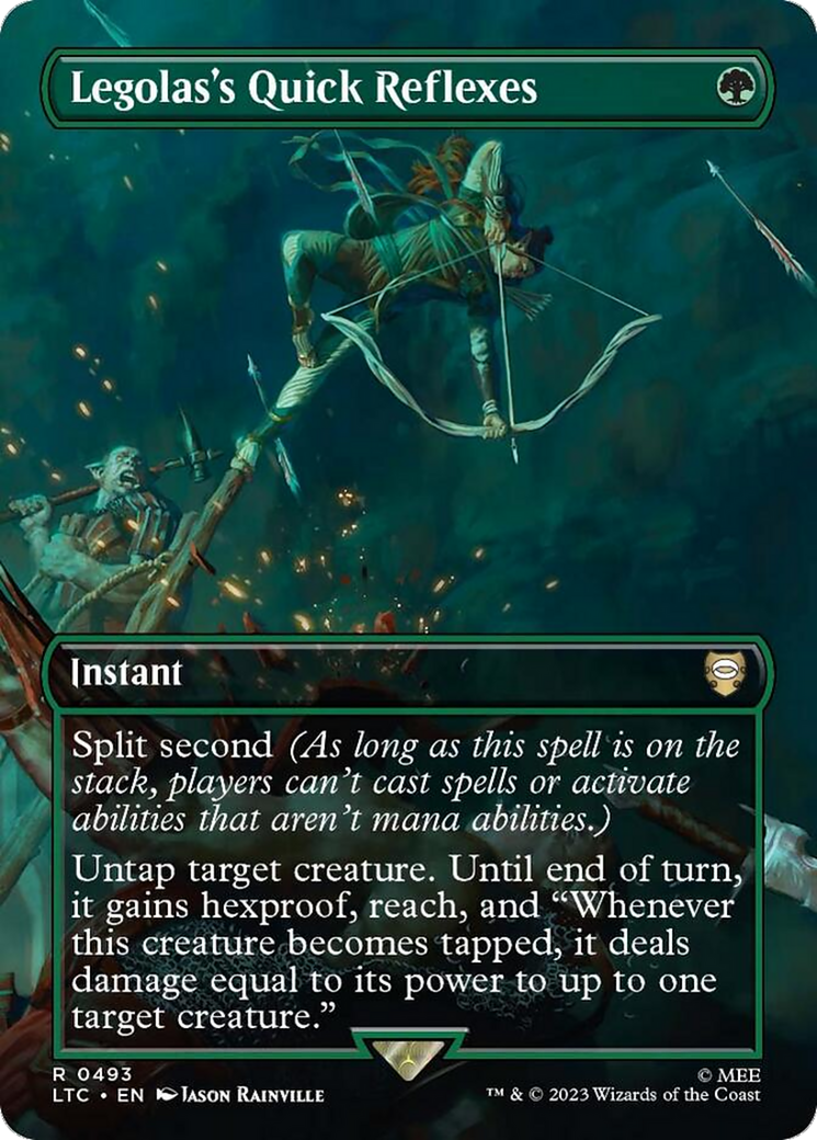 Legolas's Quick Reflexes (Borderless) [The Lord of the Rings: Tales of Middle-Earth Commander] | Card Merchant Takapuna