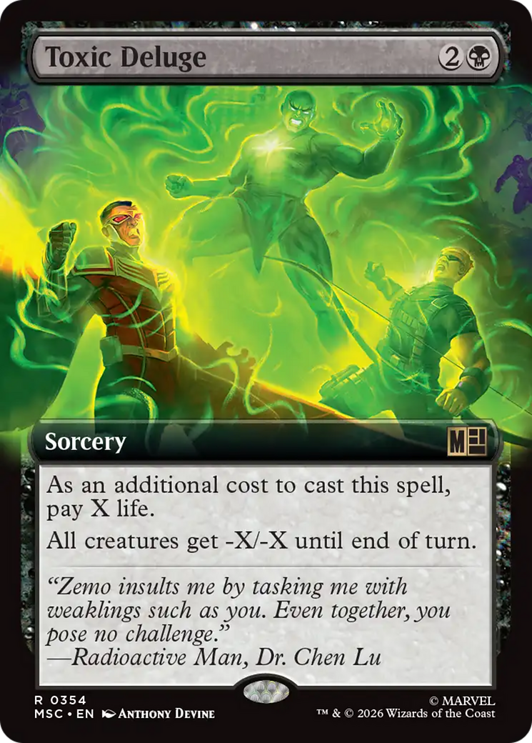 Toxic Deluge (Borderless) [Marvel Super Heroes Commander] | Card Merchant Takapuna