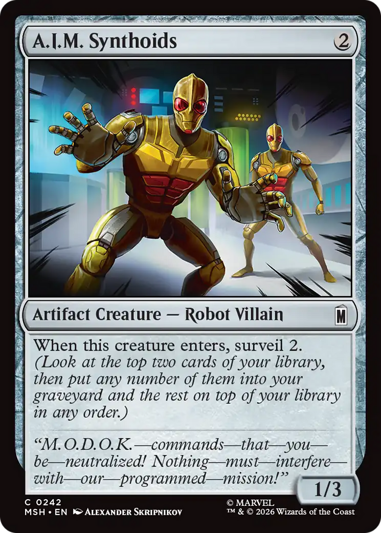 A.I.M. Synthoids [Marvel Super Heroes] | Card Merchant Takapuna