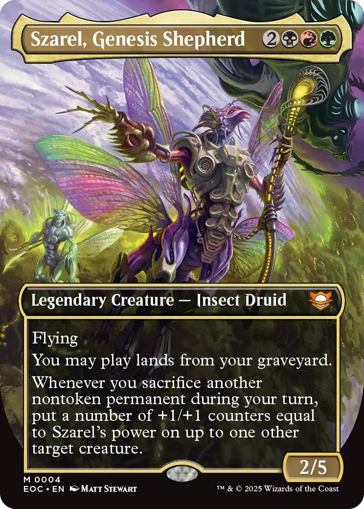 Szarel, Genesis Shepherd (Borderless) [Edge of Eternities Commander] | Card Merchant Takapuna
