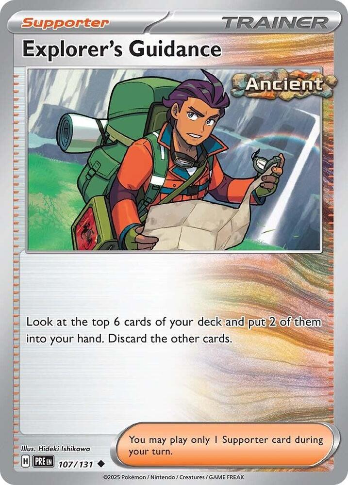 Explorer's Guidance (107/131) [Scarlet & Violet: Prismatic Evolutions] | Card Merchant Takapuna