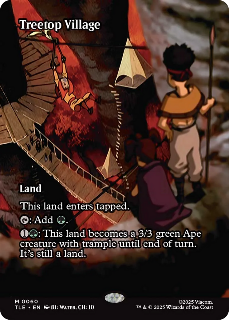 Treetop Village (Borderless) [Avatar: The Last Airbender: Eternal-Legal] | Card Merchant Takapuna