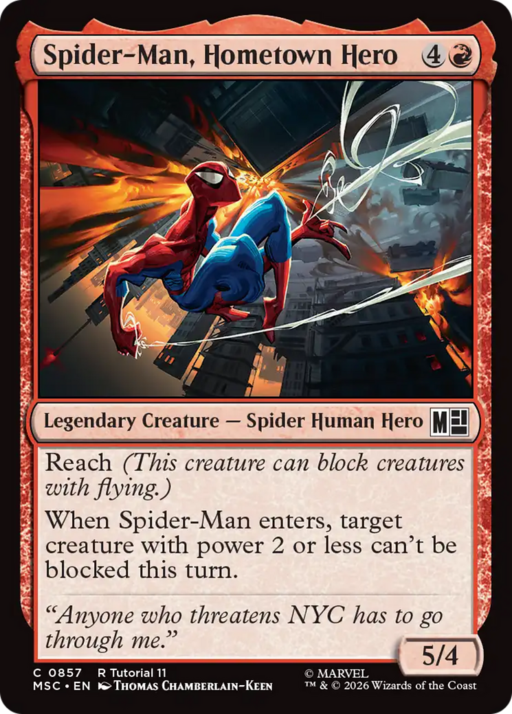 Spider-Man, Hometown Hero (0857) [Marvel Super Heroes Commander] | Card Merchant Takapuna