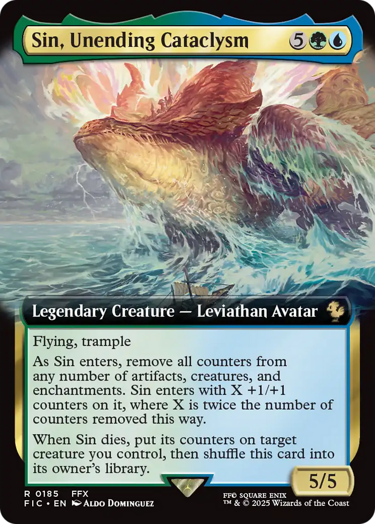 Sin, Unending Cataclysm (Extended Art) [FINAL FANTASY Commander] | Card Merchant Takapuna