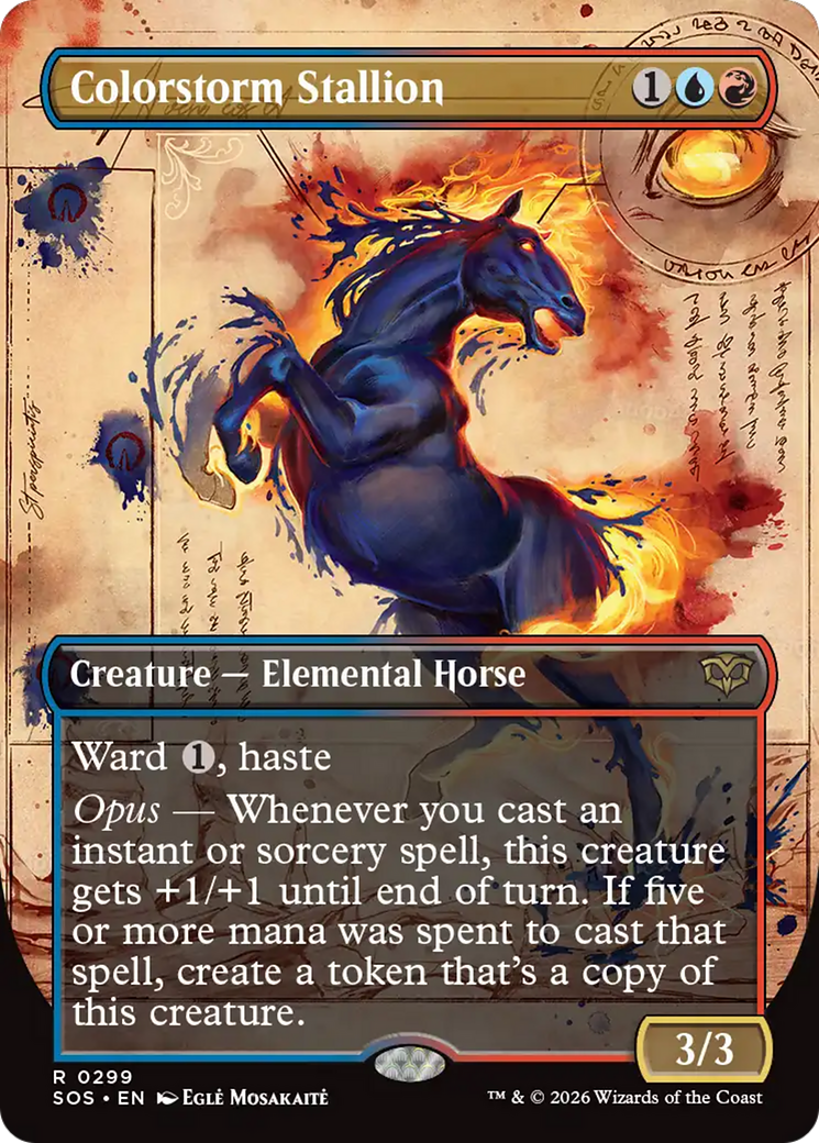 Colorstorm Stallion (Borderless) [Secrets of Strixhaven] | Card Merchant Takapuna