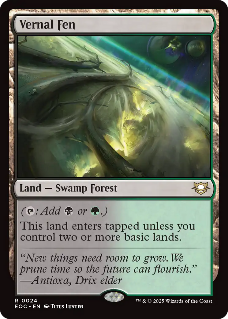 Vernal Fen [Edge of Eternities Commander] | Card Merchant Takapuna