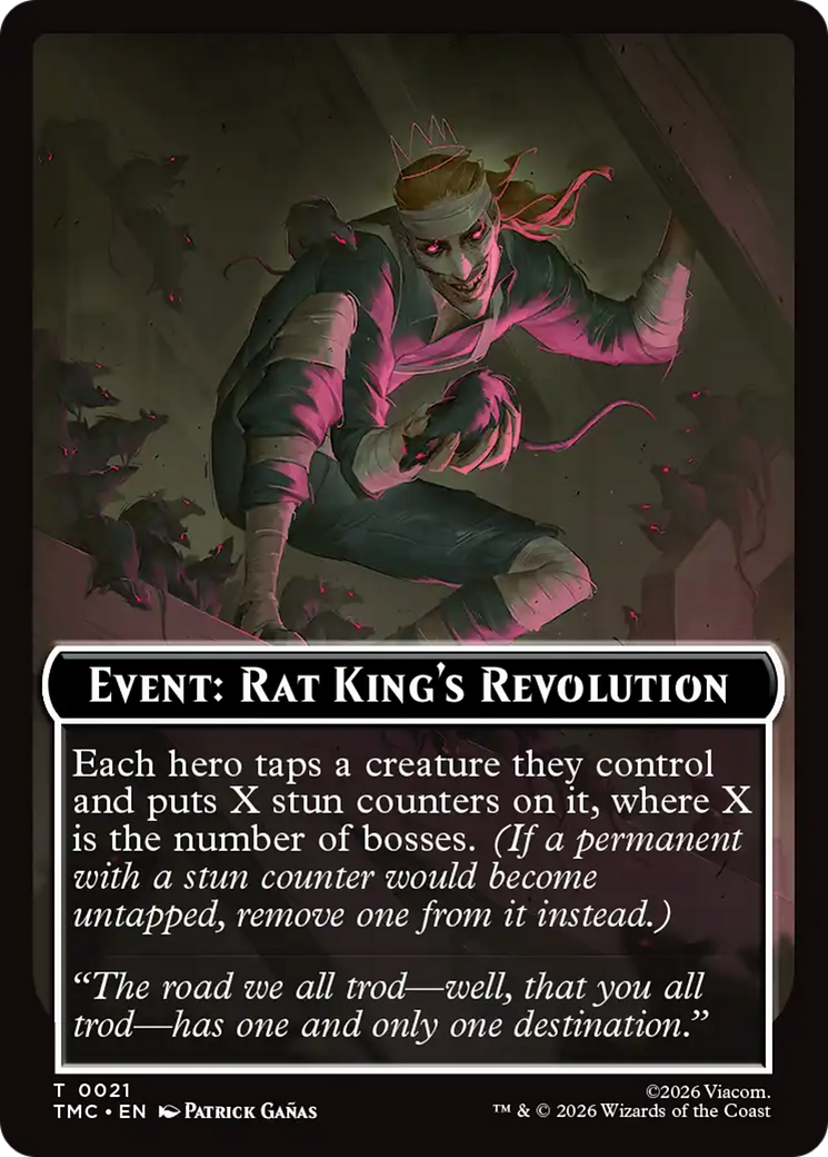 Event: Rat King's Revolution [Teenage Mutant Ninja Turtles Commander Tokens] | Card Merchant Takapuna