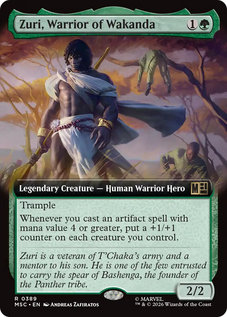 Zuri, Warrior of Wakanda (Extended Art) [Marvel Super Heroes Commander] | Card Merchant Takapuna