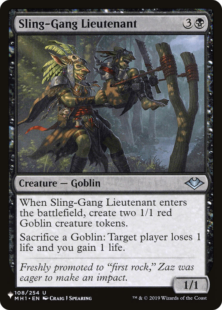 Sling-Gang Lieutenant [The List] | Card Merchant Takapuna