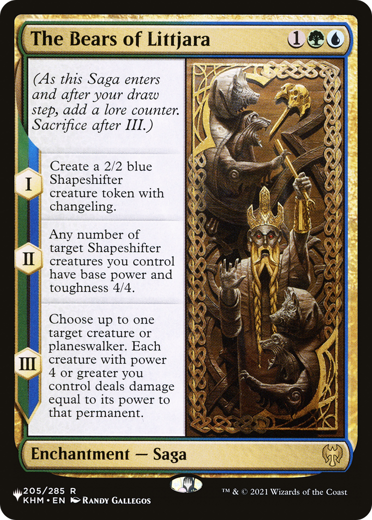 The Bears of Littjara (KHM) [The List] | Card Merchant Takapuna