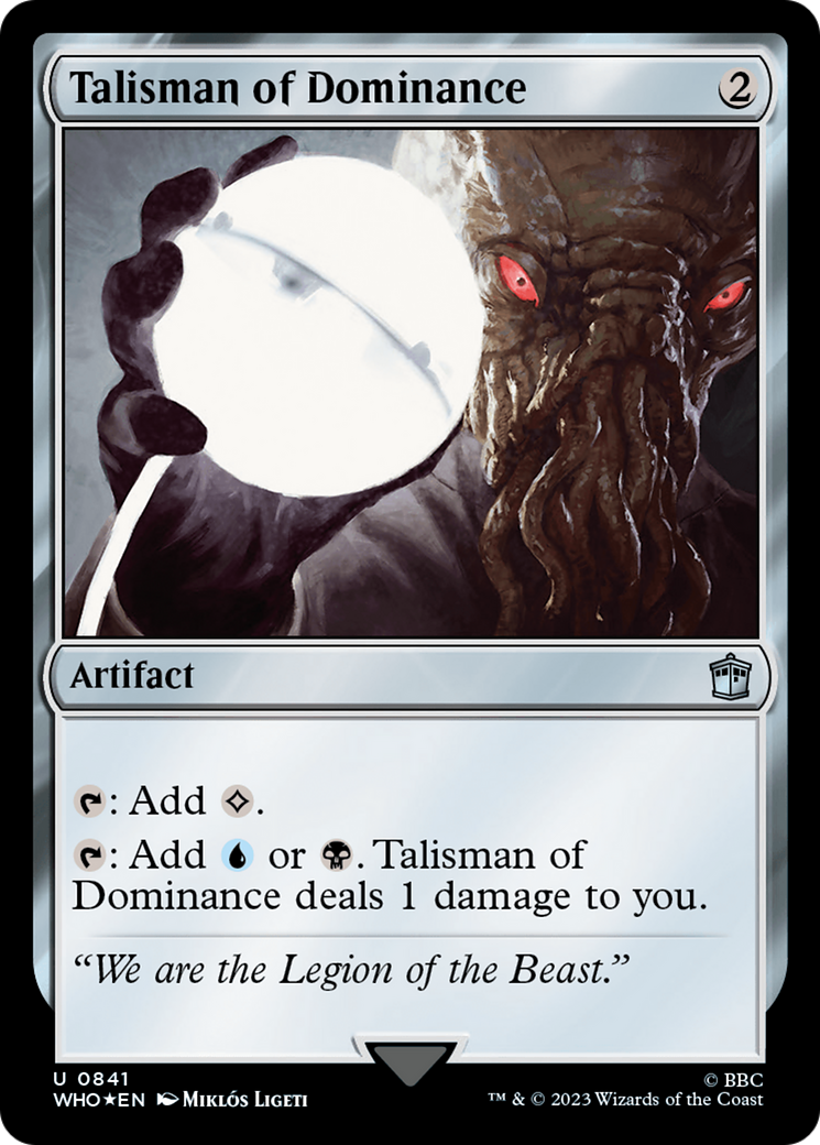 Talisman of Dominance (Surge Foil) [Doctor Who] | Card Merchant Takapuna