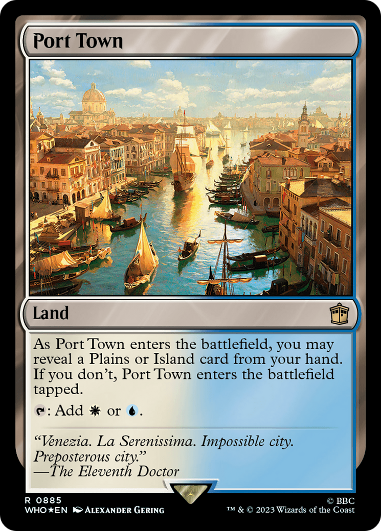 Port Town (Surge Foil) [Doctor Who] | Card Merchant Takapuna