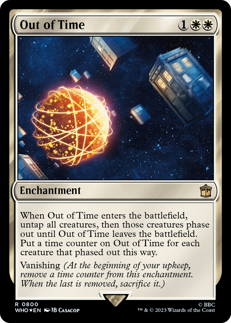 Out of Time (Surge Foil) [Doctor Who] | Card Merchant Takapuna