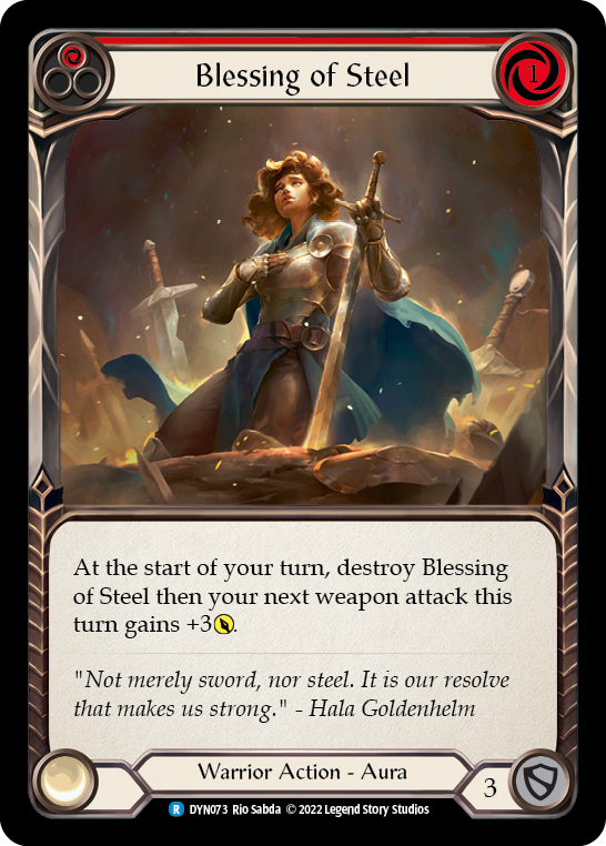 Blessing of Steel (Red) [DYN073] (Dynasty) | Card Merchant Takapuna