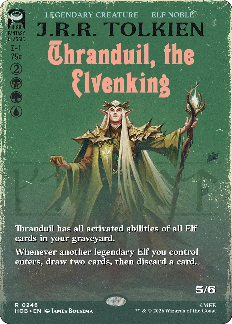 Thranduil, the Elvenking (Borderless) [The Hobbit] | Card Merchant Takapuna
