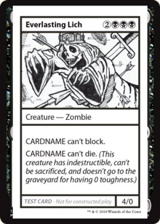 Everlasting Lich (2021 Edition) [Mystery Booster Playtest Cards] | Card Merchant Takapuna